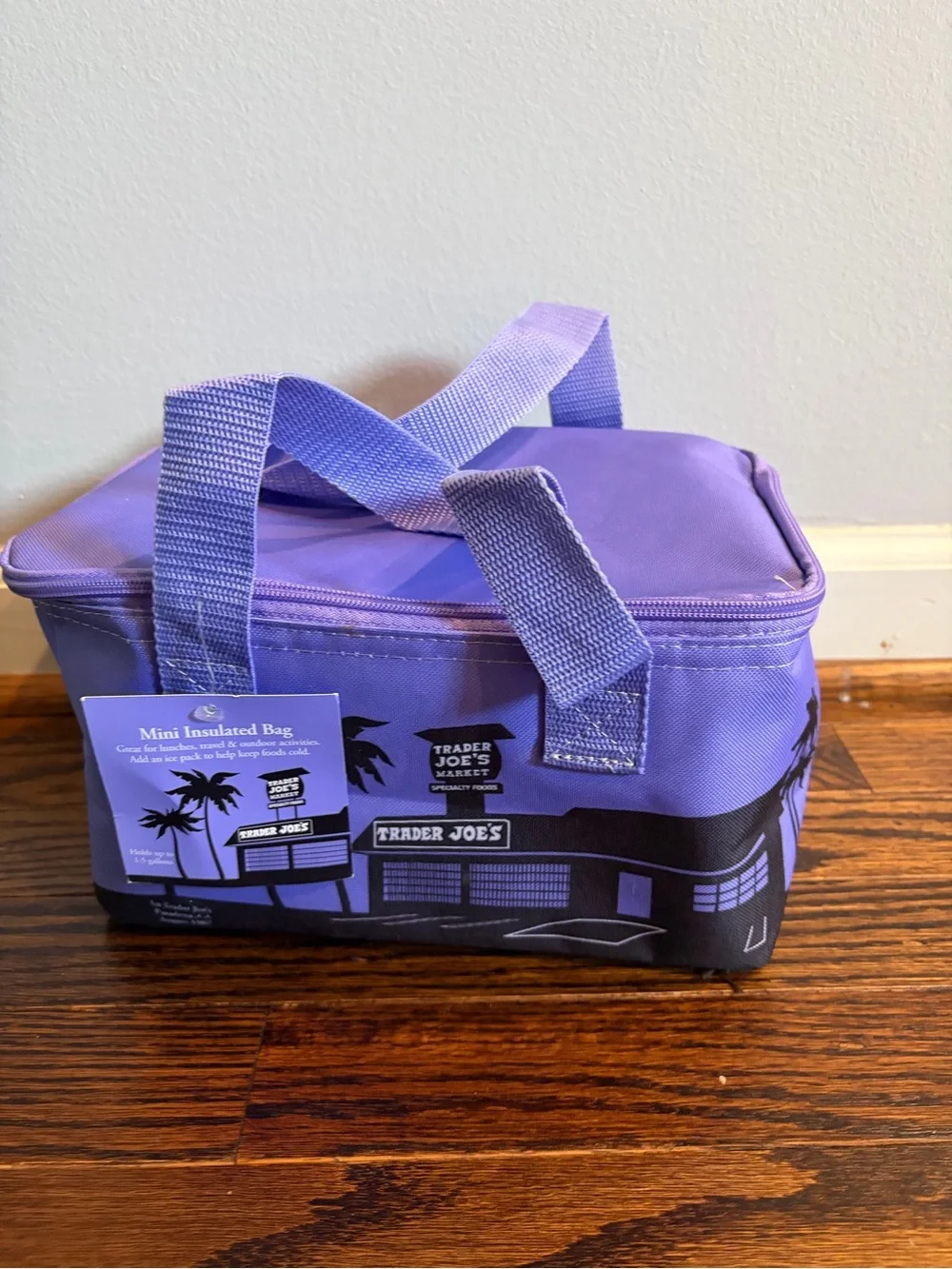 NWT Trader Joe's Purple Mini Insulated Bag